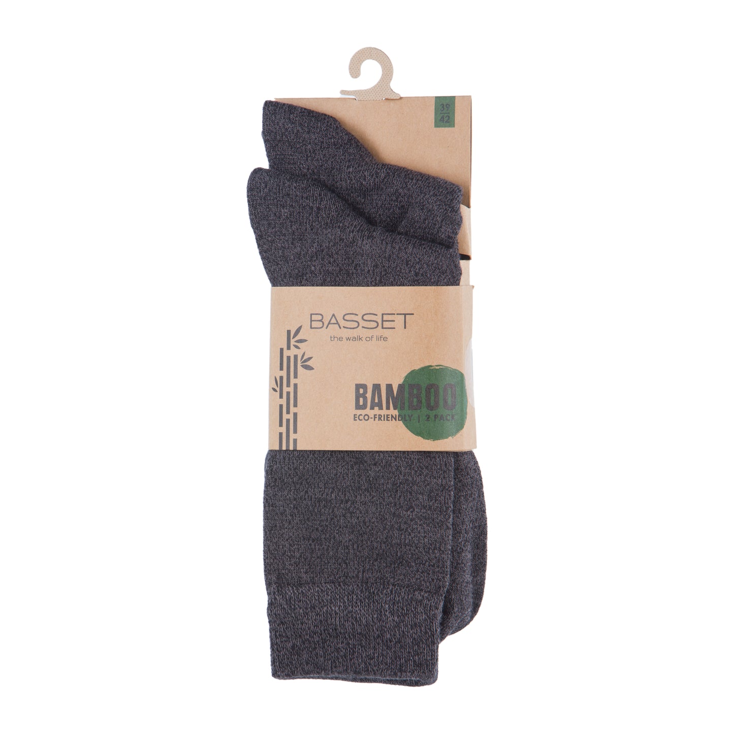 Bamboo sok 2-pack Donkergrijs, 31020