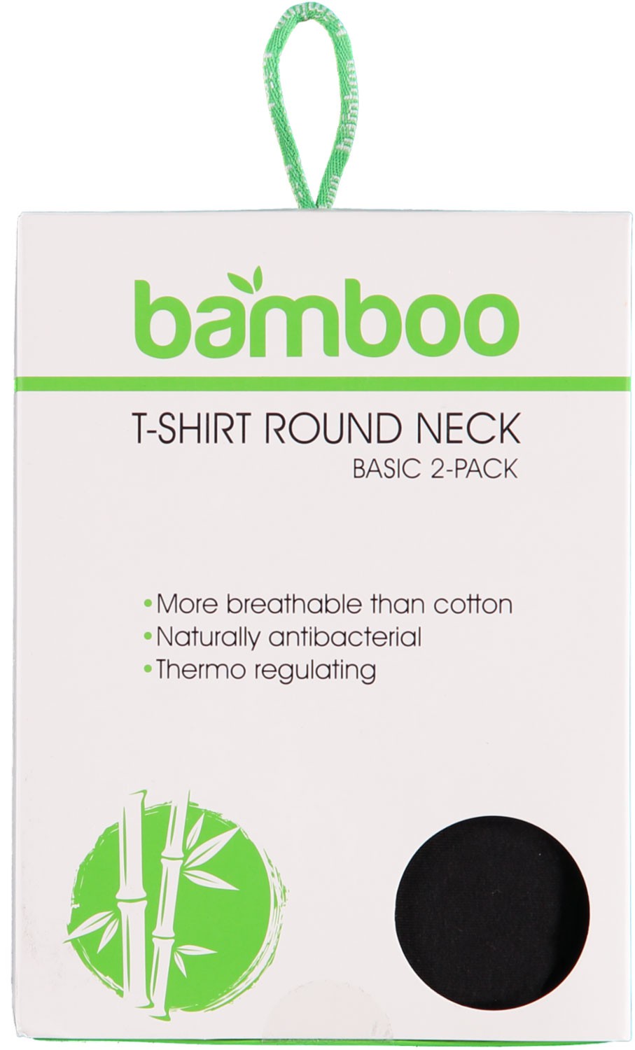 BAMBOO Hipster 2-Pack, Zwart.