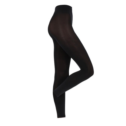 Dames legging ZWART MarcMarcs velvet opaque 100 3D. art.nr. 86510