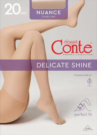 Conte Nuance  Shade 20 denier satin touch.