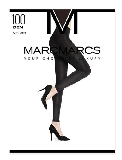 Dames legging MarcMarcs velvet opaque 100 3D. art.nr. 86510